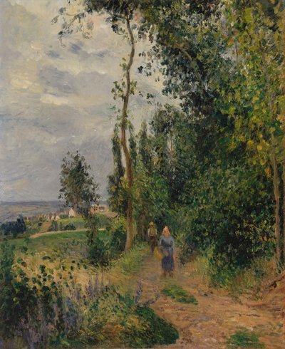 Côte des Grouettes, nabij Pontoise door Camille Jacob Pissarro